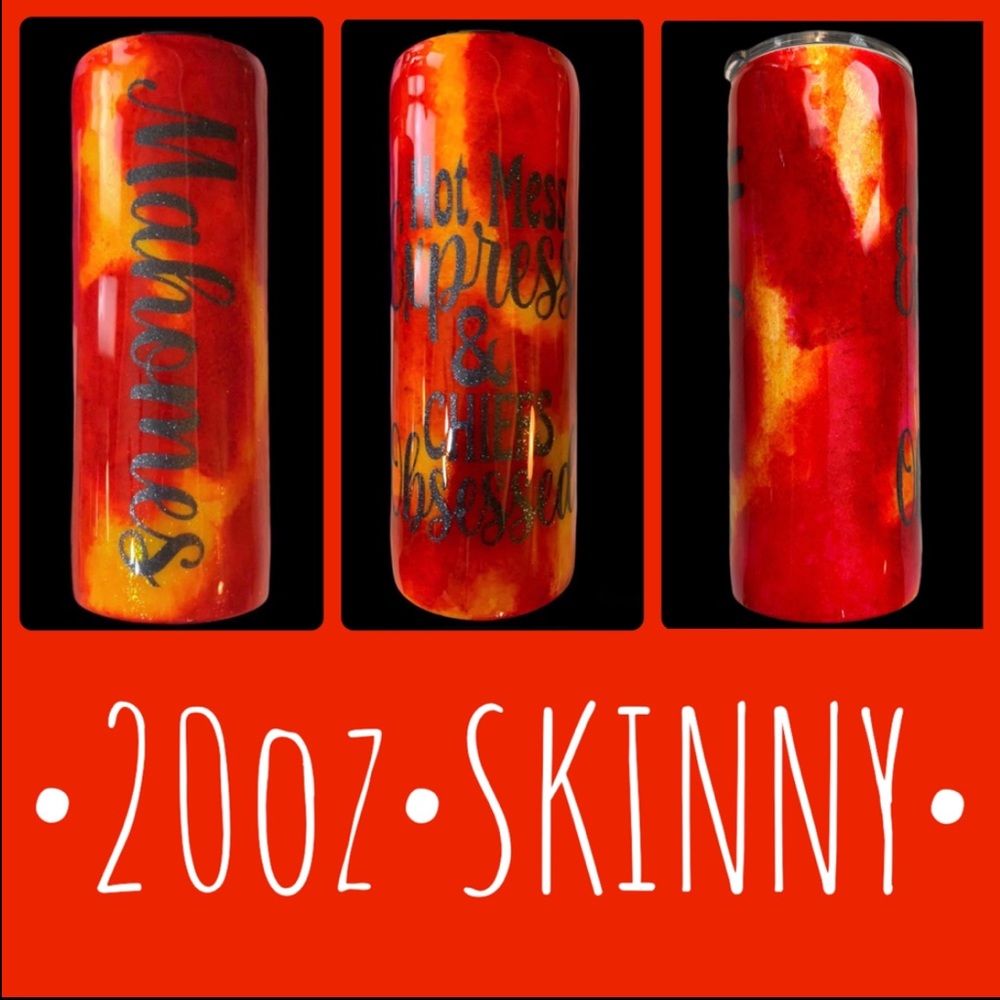 •NEW•20oz•Skinny•MAHOMES•Custom Made•